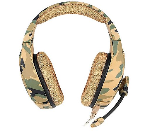 ONIKUMA K1B Headsets com Microfone - Camuflagem Amarelo