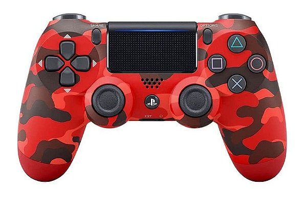 Controle para Ps4/PC Controle Compatível  S/Fio  Vermelho
