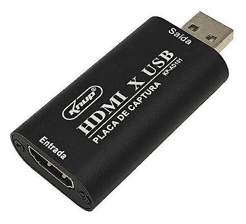 Placa de Captura Hdmi x Usb 4K - Knup