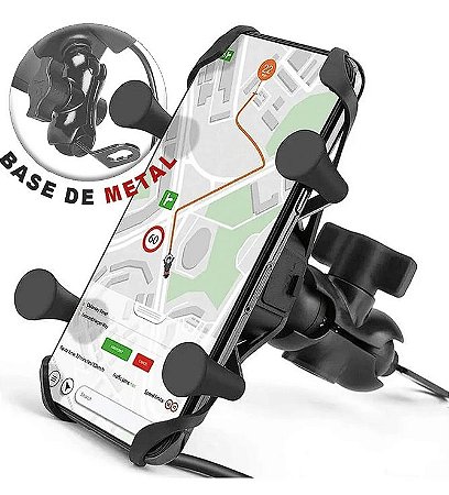 Suporte de Celular com carregador em forma de X