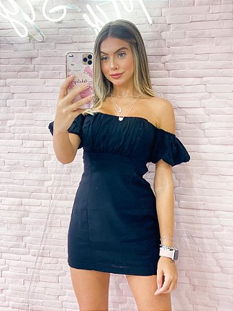 Vestido ombro a ombro Lina