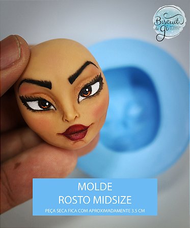 Molde Rosto Midsize - Biscuit do Gi
