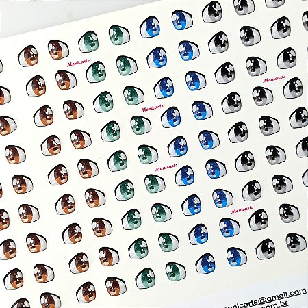 Olhos Adesivos Resinados cód.382
