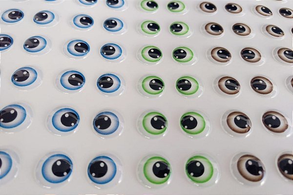 Olhos Adesivos Resinados cód.340