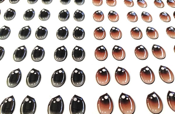 Olhos Adesivos Resinados cód.250