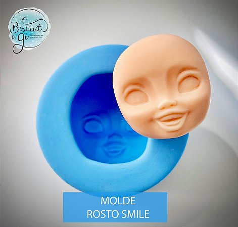 Molde Rosto Smile - Biscuit do Gi
