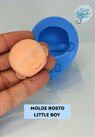 Molde Rosto Little Boy - Biscuit do Gi