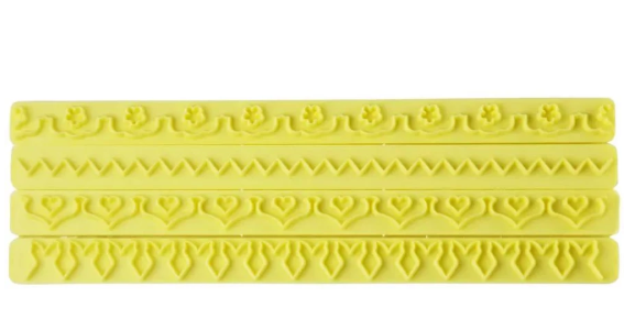 Conjunto De Réguas Código 3 Decorativas 4 Peças