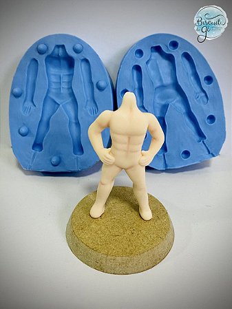 Molde Corpo Chibizinho Masculino