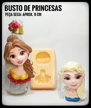 Molde Busto de Princesas - Maria Diniz