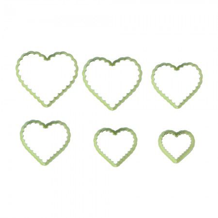 Cortador Coração Babado