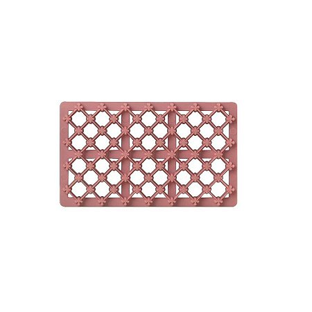 Marcador Matelassê Flores - Rosa