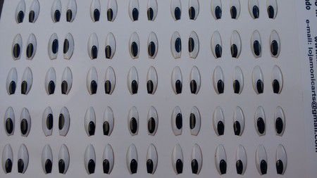 Olhos Adesivos Resinados Cód. 258