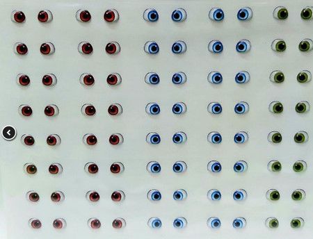Olhos Adesivos Resinados Cód.410