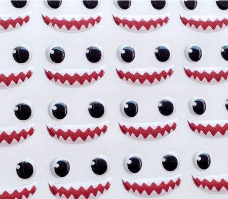 Olhos Adesivos Resinados 351P com 42 pares