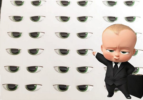 Olhos Adesivos Resinados Meia Cartela Cód 430B