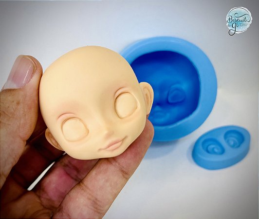 Molde Rosto Kiki Doll - Biscuit do Gi