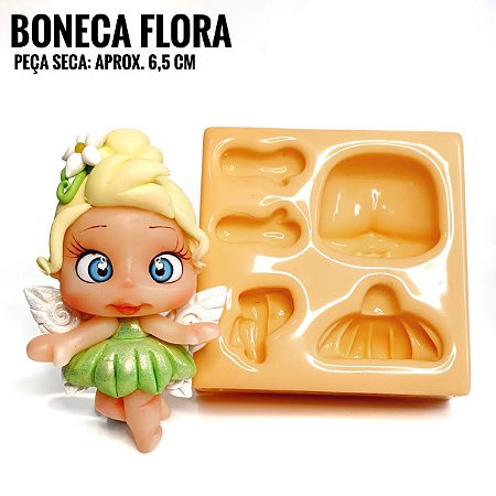 Molde Boneca Flora - Maria Diniz