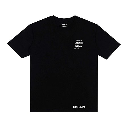 Camiseta Five Lives (Preta)