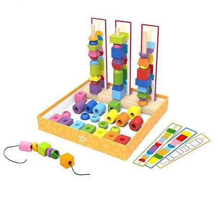 Torre de Encaixe Formas Geométricas - Grimm Toys