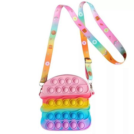 Bolsa de Ombro Infantil Pop It Piquenique
