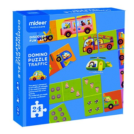 Dominó Puzzle Traffic - Trânsito e Veículos