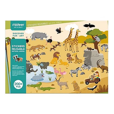 Adesivos Reutilizáveis - Animais