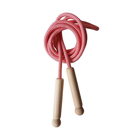 Corda de Pular Rosa e Branca