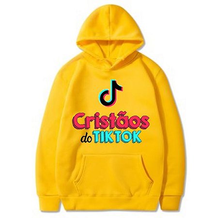 Moletom Canguru Amarelo Com Capuz Algodão - Cristãos do TikTok - Cristãos do TikTok | Pagina Inicial