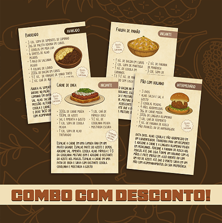 Combo Receituário 4x - Receitas Curitibanas