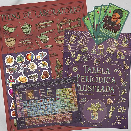 Kit Tabela Periódica Ilustrada