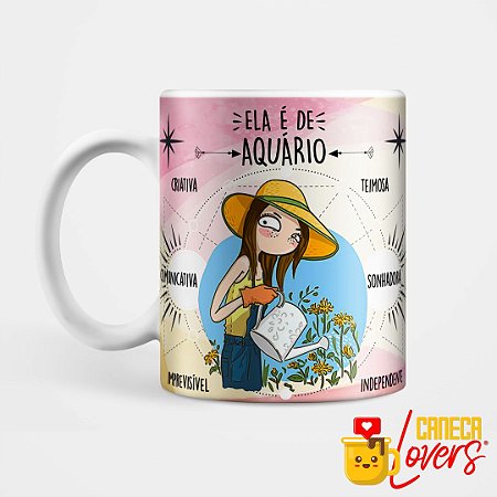 Caneca Signo da Mulher - Aquário