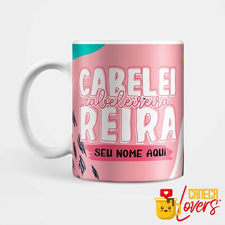 Caneca Flork Profissões - Cabeleireira - Nome Personalizado