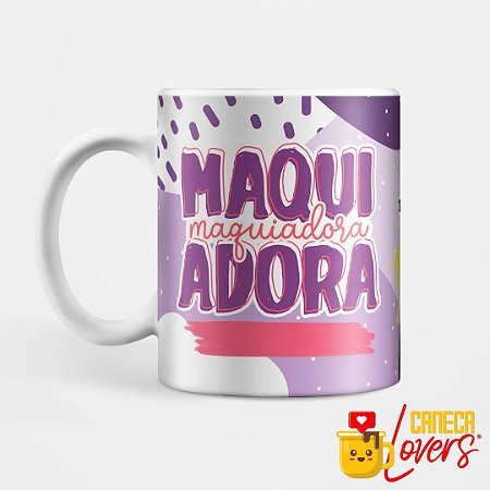 Caneca Flork Profissões - Maquiadora - Nome Personalizado