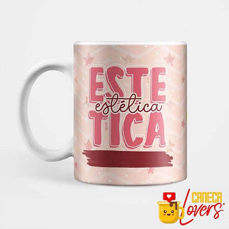 Caneca Flork Profissões - Estética - Nome Personalizado