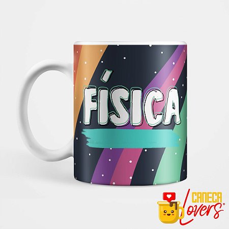 Caneca Flork Profissões - Física - Nome Personalizado