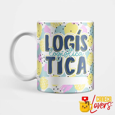 Caneca Flork Profissões - Logística - Nome Personalizado