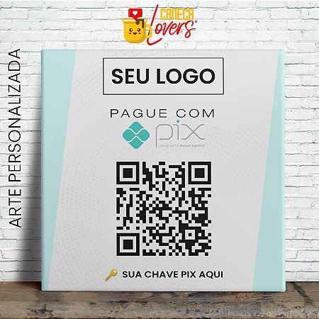 Azulejo Decorativo Pix - Personalizado com QR Code