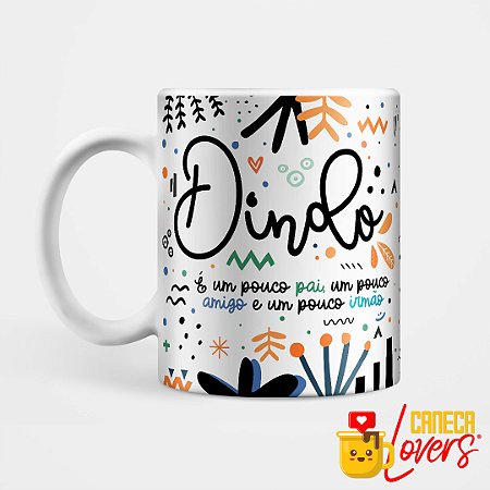 Caneca Familia - Dindo - Nome personalizado
