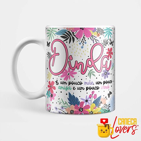 Caneca Familia - Dinda - Nome personalizado