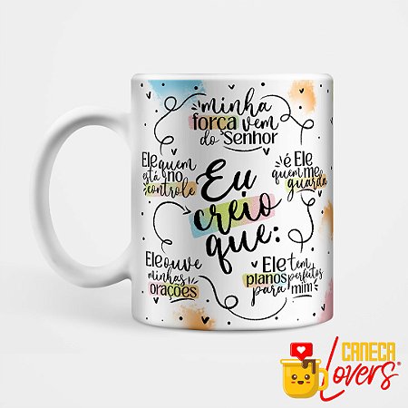 Caneca Coleção Palavra - Eu creio