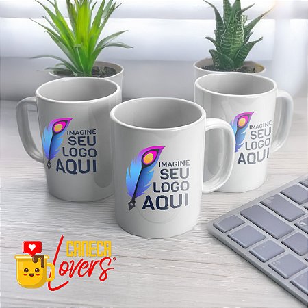 Kit 3 Canecas com Logotipo