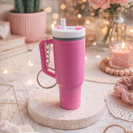 Chaveiro Copinho Porta Brilho Labial