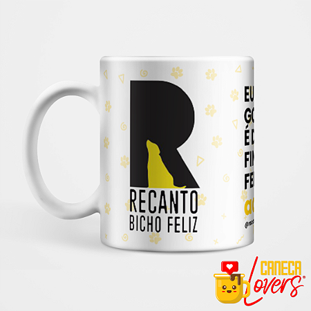 Caneca Recanto Bicho Feliz – Animais Resgatados