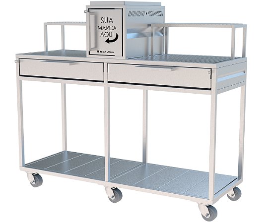 Churrasqueira Parrilla Profissional Hotbox Classica (Carrinho)