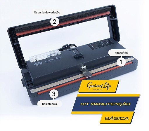 Gourmet Life Silver - Kit manutenção básica