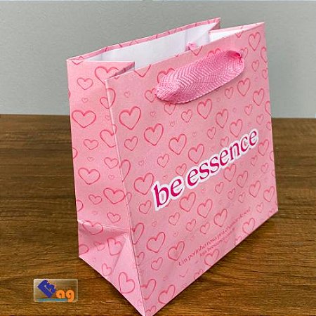 100 Sacolas 16x15x08 (03 Cores Impressão Total)