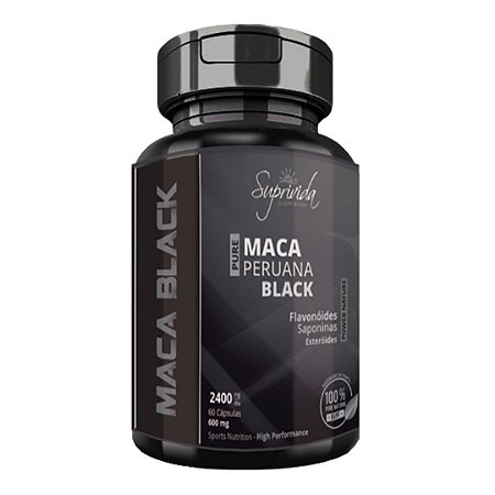 Maca Black - Maca Peruana Pura 60/120 Cápsulas 600mg