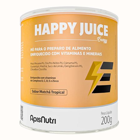 HAPPY JUICE ENERGY Sabor Matchá Tropical 200g