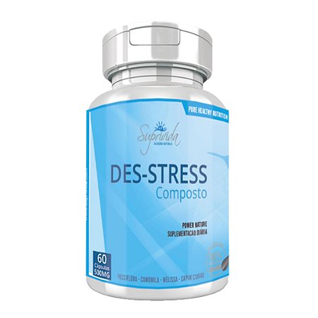 Des-stress Calmante Insônia e Estresse - 60 Cápsulas 500mg
